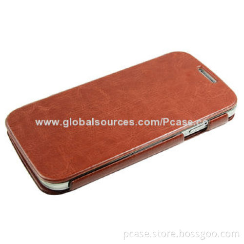 Flip PC Case for Samsung Galaxy S4, Nice Leather Pattern